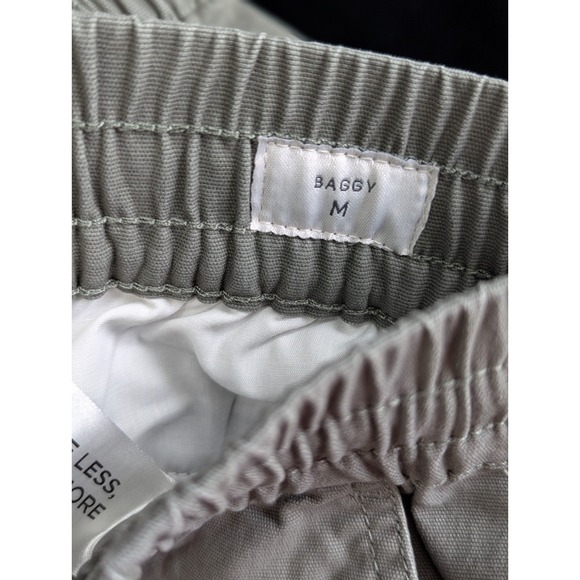 NWT PacSun Baggy Cargo Pant Joggers Drawstring Pull On Green Mens Medium - Picture 13 of 13